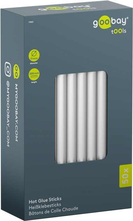 Barras De Pegamento Caliente De 11 Mm, 50 Unidades. Barras De Repuesto Para Pistolas De Pegamento