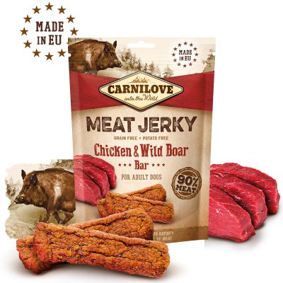 Snack Para Perros Carnilove Meat Jerky Chicken With Wild Boar  100 G