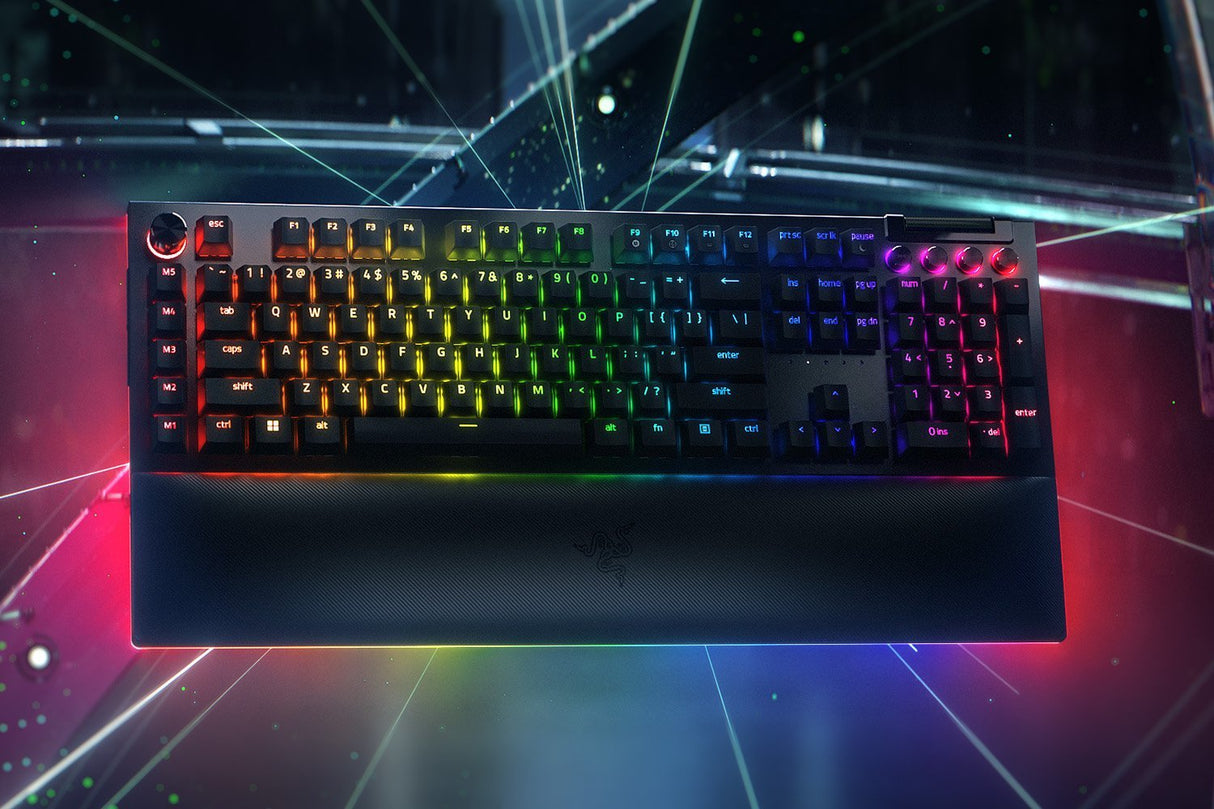 Teclado Alemán Razer Blackwidow V4 Pro Usb Qwertz Negro Rz03-04680400-R3g1