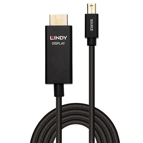 EAN 4002888409223 - Lindy 40922 adaptador de cable de vídeo 2 m Mini DisplayPort HDMI tipo A (Estándar) Negro imagen 2