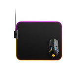 Alfombrilla Steelseries Prism Tela - M (63825) Steelseries Qck Prism Cloth Medium, Negro, Monótono, Tela, Caucho, Silicona, Retroiluminación Led, Multi, Alfombrilla De Ratón Para Juegos