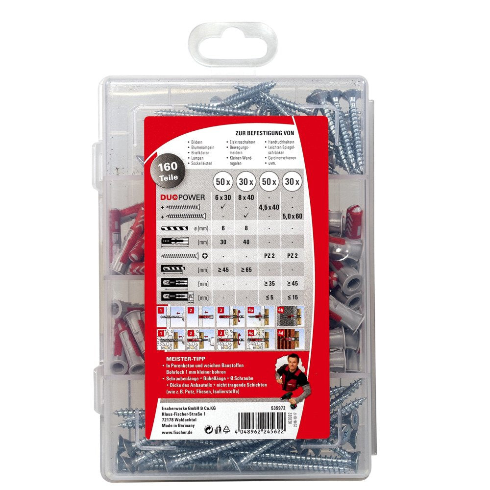 Fischer Caja Maestra Duopower + Tornillo, Taco 535972