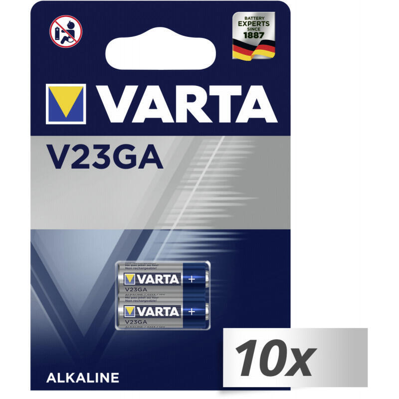 10 Paquetes De 2 Uds Varta Electronic V 23 Ga Car Alarm 12v