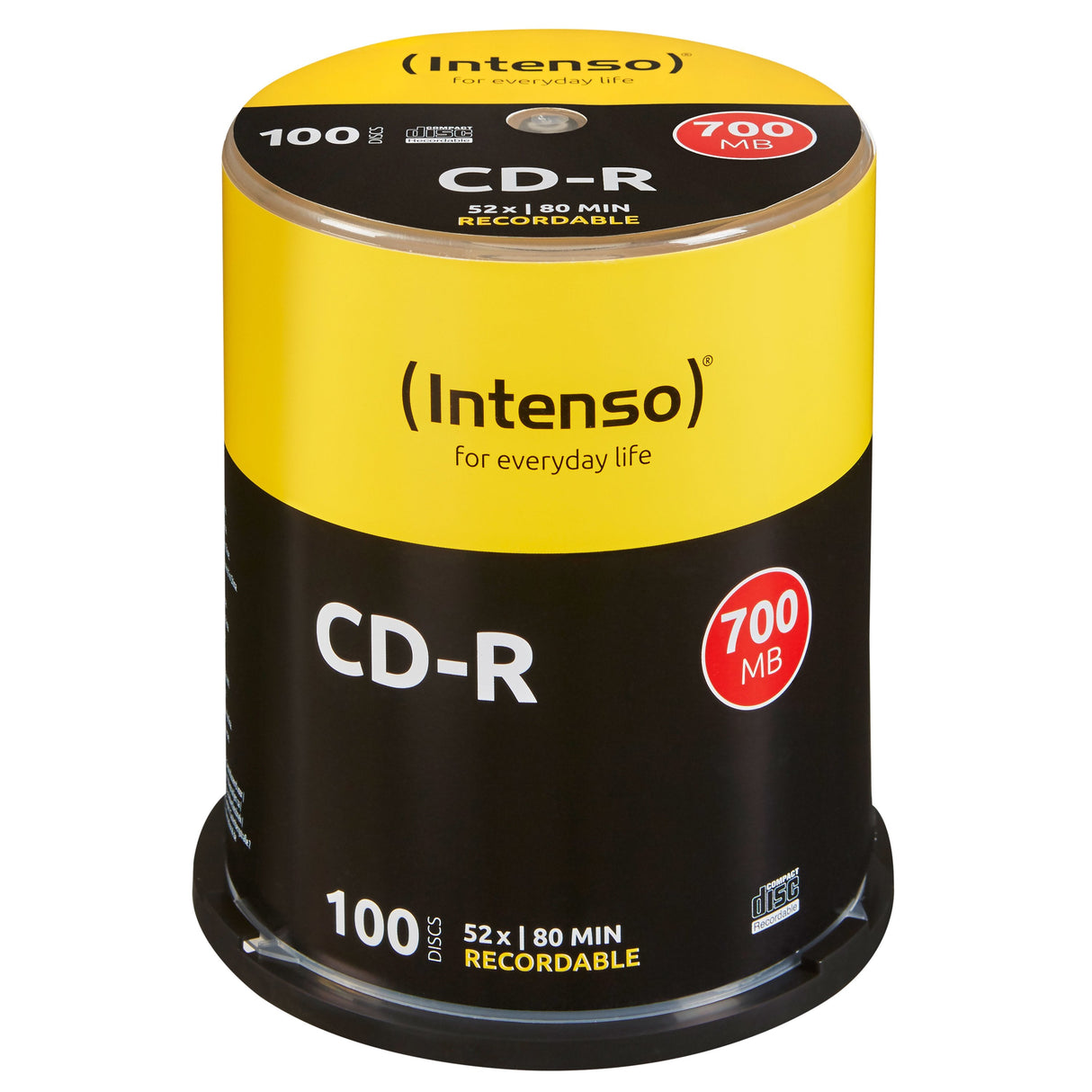 Intenso Cd-R 700mb/80min Tubo 100 Unidades