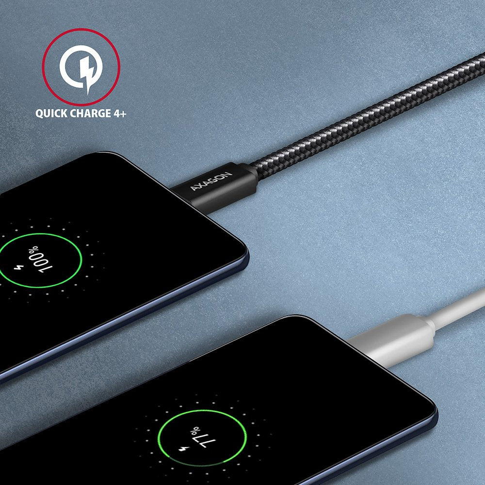 Axagon Hcm32-Cm20ab Cable Usb-C 3.2 Gen 2 Auf Usb-C 3.2 Gen 2, Negro - 2m
