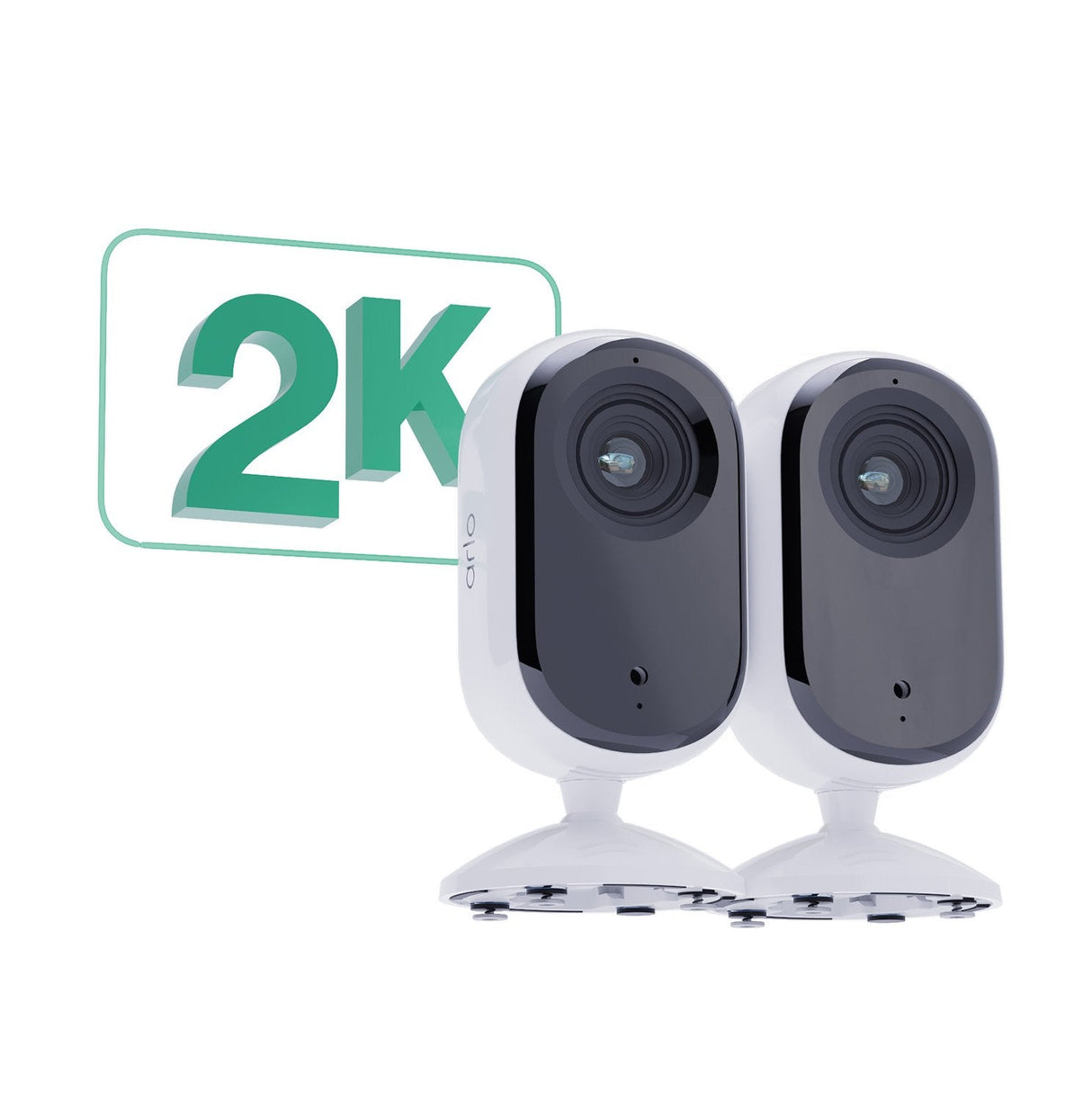 Arlo Esencial De Cámara Interior De 2k, Cámara De Monitoreo White/Black, Series 2, Set, Wlan, 4 Mp Vmc3260-100eus