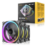 Pack De 3 Ventiladorados De Caja Antec Neo Prizm T3 Rgb - 12cm (Negro)