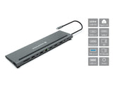Conceptronic Adaptador Usb-C -> Hdmi,Dp,Usb3.0 2.0,Pd,Gbe 0.18