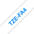 EAN 4977766761499 - Brother TZE-FA4 cinta para impresora de etiquetas Azul sobre blanco imagen 1