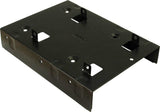 Inter-Tech 88885232 Panel Bahía Disco Duro 2x 2,5" Panel Embellecedor Frontal Negro
