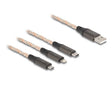 EAN 4043619881581 - DeLOCK 88158 cable USB USB 2.0 1,2 m USB A USB C/Micro-USB B/Lightning Transparente imagen 1