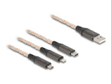 EAN 4043619881581 - DeLOCK 88158 cable USB USB 2.0 1,2 m USB A USB C/Micro-USB B/Lightning Transparente imagen 1