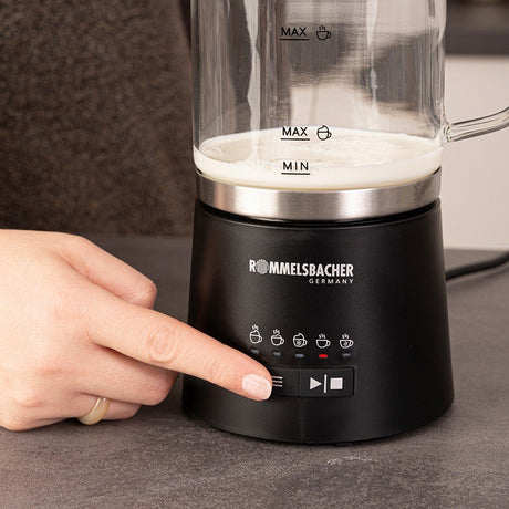 EAN 4001797856500 - Rommelsbacher MS 625 espumador o calentador de leche Automatic milk frother/warmer Negro, Acero inoxidabl imagen 7