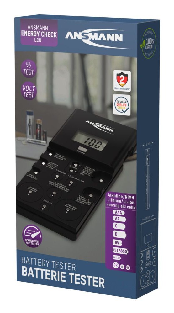 Ansmann Energy Check Lcd Battery Tester         1900-0100