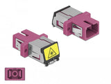 Lwl Kupplung Mit Laserschutzklappe Sc Simplex Buchse Zu Sc Simplex Buchse Multimode Violett