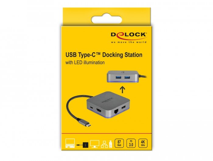 EAN 4043619877423 - DeLOCK 87742 estación dock para móvil Tableta Gris imagen 4