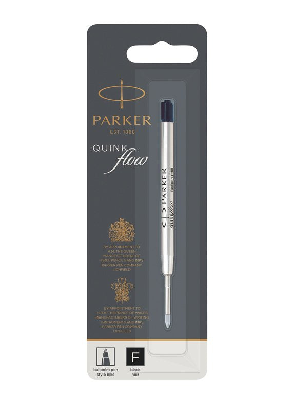 Parker Recambio De Bolígrafo Quinkflow Punta De Bola F Negro -Blister-