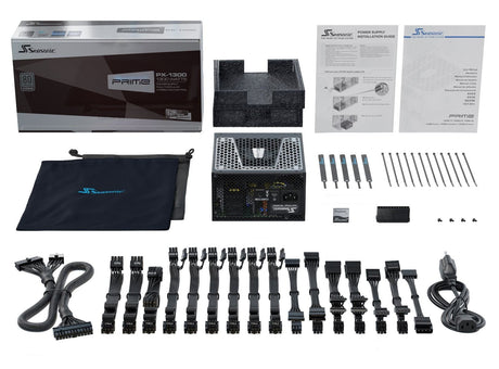 EAN 4711173876403 - Seasonic Prime -TX-1300 unidad de fuente de alimentación 1300 W 20+4 pin ATX ATX Negro imagen 2