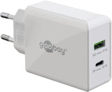 Goobay 61674 Cargador Rápido Dual Usb-C Pd (30 W), Blanco