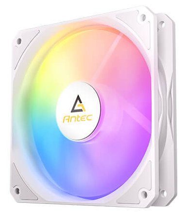 Kit 3 Ventiladores Pc  Auxiliar P12 A-Rgb Blanco Antec Pack De 3/ Argb Pwm 120mm/ Anti-Vibration
