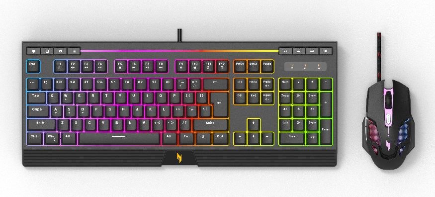 Acer Nitro Combo Set - Wired Keyboard And Mouse, Nak200, Usi Layout (Retail Pack)