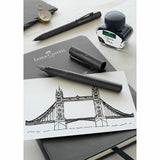 Faber Castell Pluma Estilográfica Grip Edition All Black M Negro