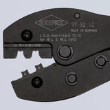 EAN 4003773092162 - Knipex 97 52 42 SB crimpadora Herramienta para prensar Azul, Rojo imagen 5