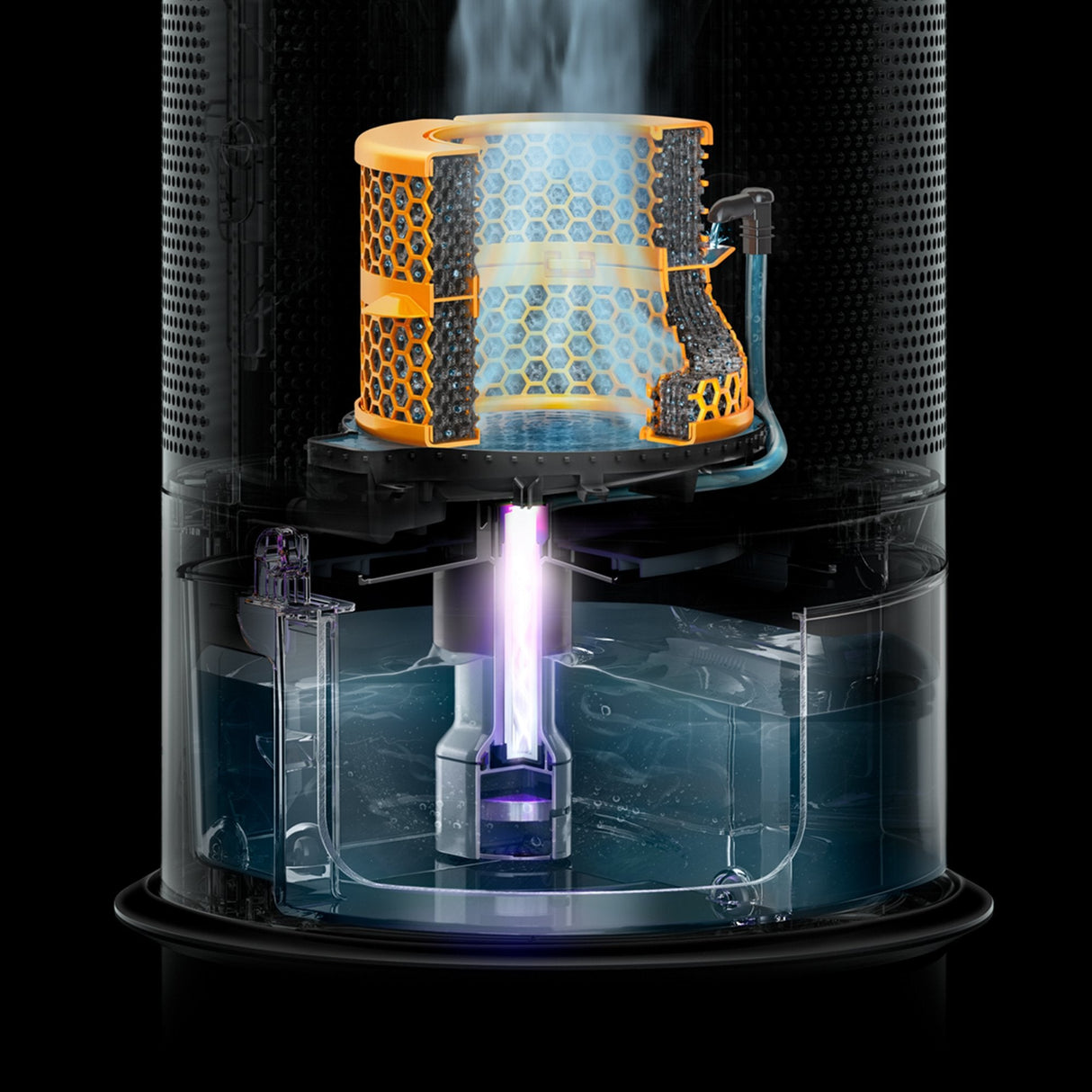 Dyson Purifier Humidify+Cool Formaldehyde 62,4 Db 40 W Blanco, Oro