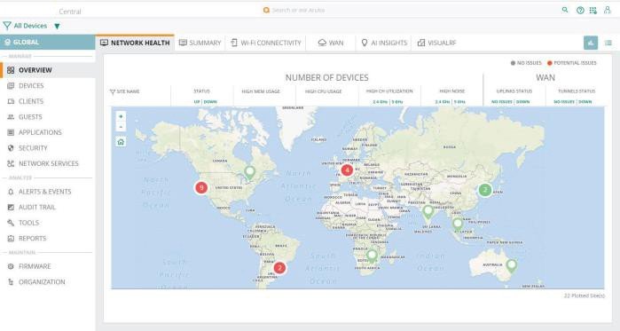 Hpe Aruba Central 1j 25xx 4100 6000 6100 8 A 12 Puertos