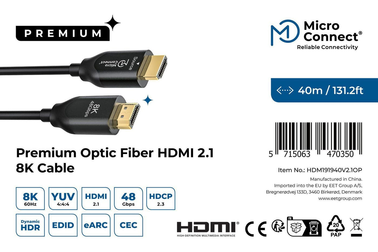 EAN 5715063470350 - Microconnect HDM191940V2.1OP cable HDMI imagen 3