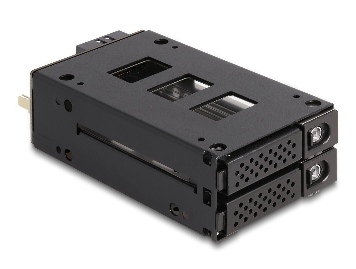 Delock 47011 Panel Bahía Disco Duro 2x 2,5" U.2 Nvme Ssd Con 5.25 Rahmen