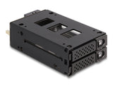 Delock 47011 Panel Bahía Disco Duro 2x 2,5" U.2 Nvme Ssd Con 5.25 Rahmen