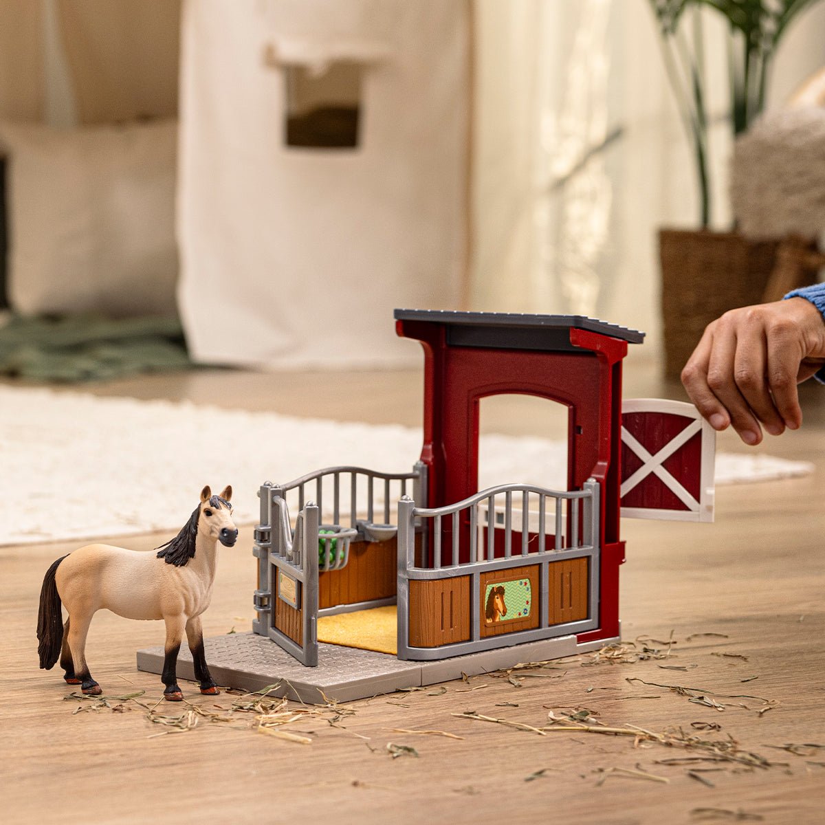 Schleich Farm World Ponybox Mit Mustang Stute 42724