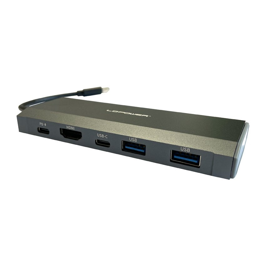 EAN 4260070120244 - LC-Power LC-HUB-C-MULTI-7-M2 hub de interfaz USB 3.2 Gen 1 (3.1 Gen 1) Type-C 5000 Mbit/s Antracita imagen 3