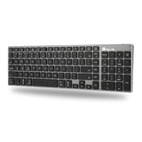 Ngs Fortune-Bt Teclado Multidispositivo Inalambrico Usb Bluetooth - Portugues - Silencioso - Teclas X-Type - Bateria