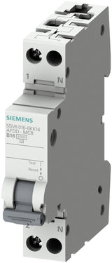 Siemens Afdd-Mcb B16 2pol 5sv6016-6kk16 230v 1te Brandschutzschalter