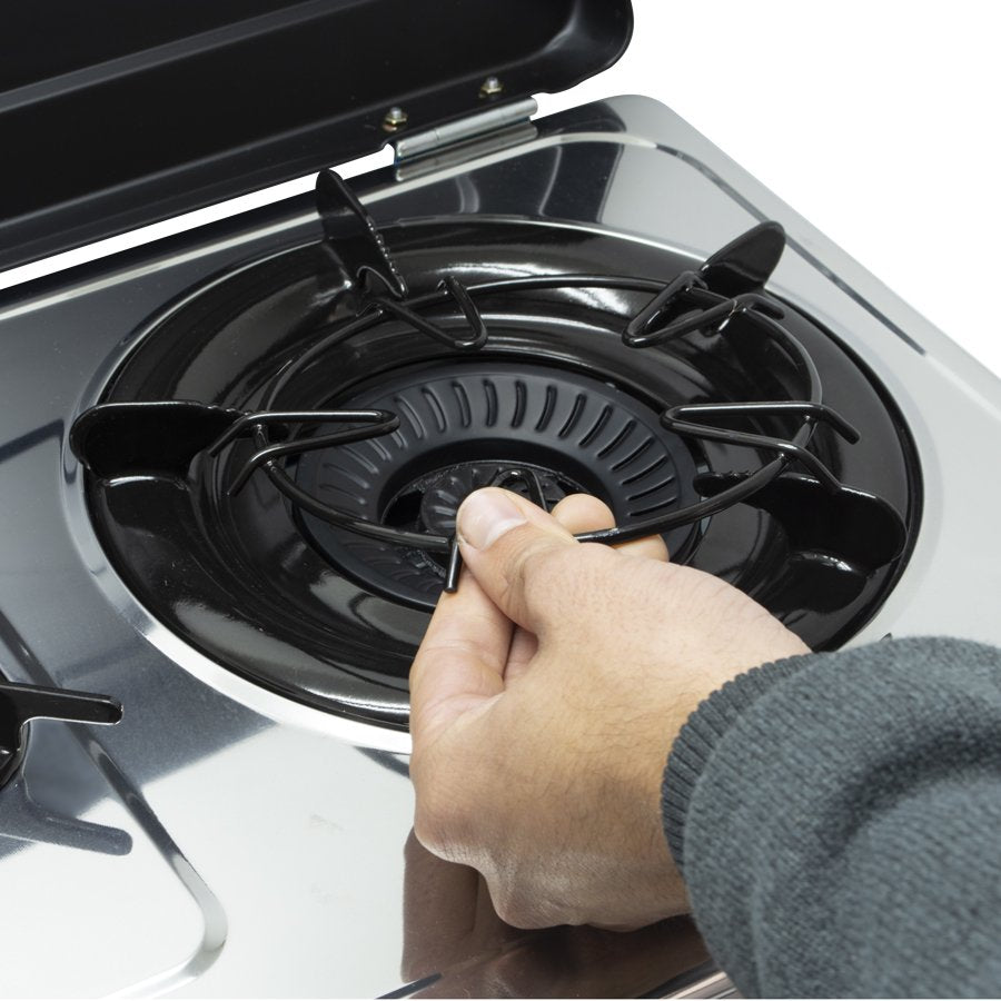 Vitrokitchen 360ib. Color Del Producto: Negro Acero Inoxidable Tipo De Instalación: Encimera Tipo De Quemador: Encimera De Gas. Tipo De Control: Giratorio Control De Posición: Frente. Tipo De Gas: Propano/Butano. Ancho: 710 Mm Profundidad: