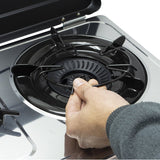 Vitrokitchen 360ib. Color Del Producto: Negro Acero Inoxidable Tipo De Instalación: Encimera Tipo De Quemador: Encimera De Gas. Tipo De Control: Giratorio Control De Posición: Frente. Tipo De Gas: Propano/Butano. Ancho: 710 Mm Profundidad: