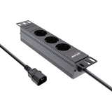 Regleta Inline De 10", Contacto De Protección De 3 Vías, Conexión C14, Sin Interruptor