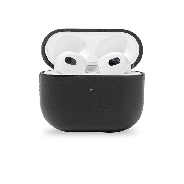 Decoded Leather Aircase Lite For Airpods Gen 3 Black