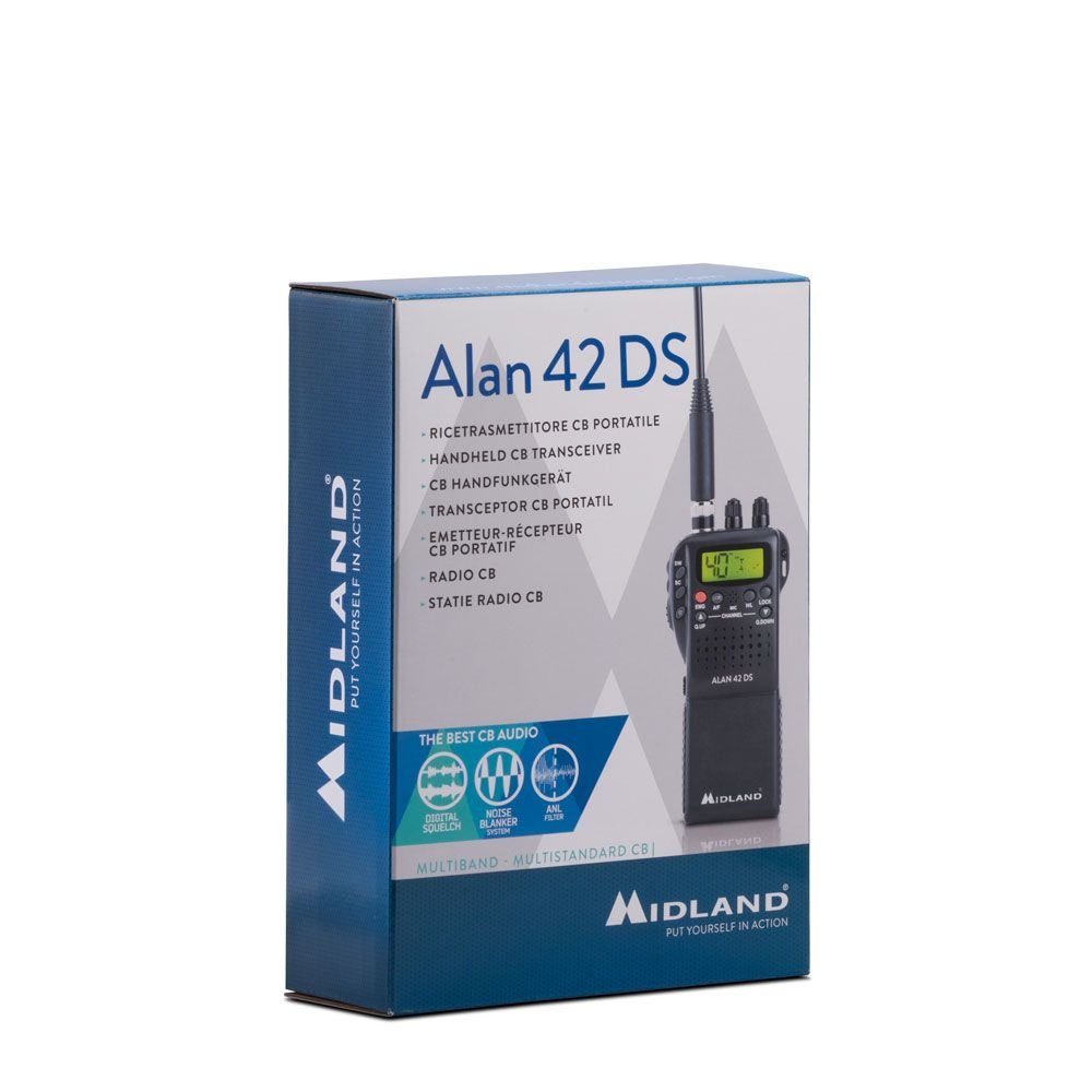 Midland C1267 Two-Way Radios 40 Canales 26.565 - 27.99125 Mhz Negro