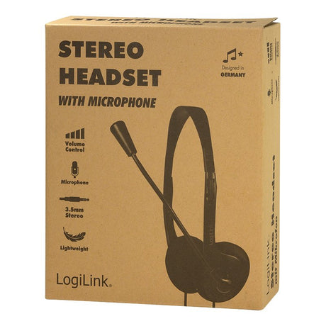 EAN 4052792064155 - LogiLink HS0055 auricular y casco Auriculares Alámbrico Diadema Música/uso diario Negro imagen 9