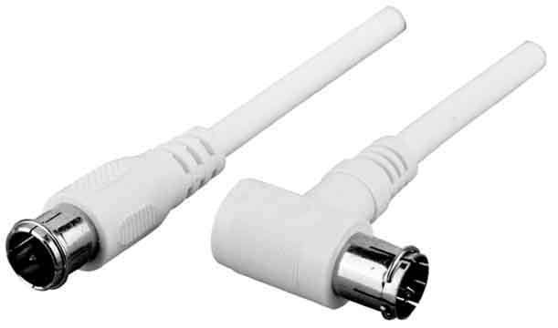 Televes Fq-Fqw 300 Cable De Conexión 3,0m Apantallamiento >90db F-Angulado