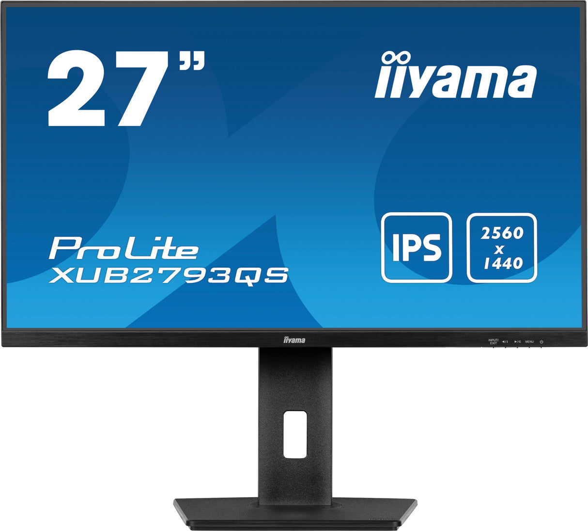 Monitor  Iiyama Prolite Xub2793qs-B7 Led 27", Negro Mate, Qhd, Ips, Adaptive-Sync, Panel De 100hz Xub2793qs-B7
