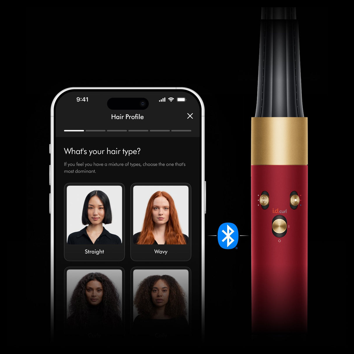 Dyson Airwrap I.D. Straight + Wavy Limited Edition (Rojo/Gold, Bluetooth) 596926-01