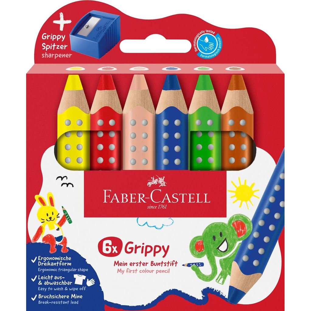 Faber-Camell Hntmift Grippy 6er Set Con Spitzer