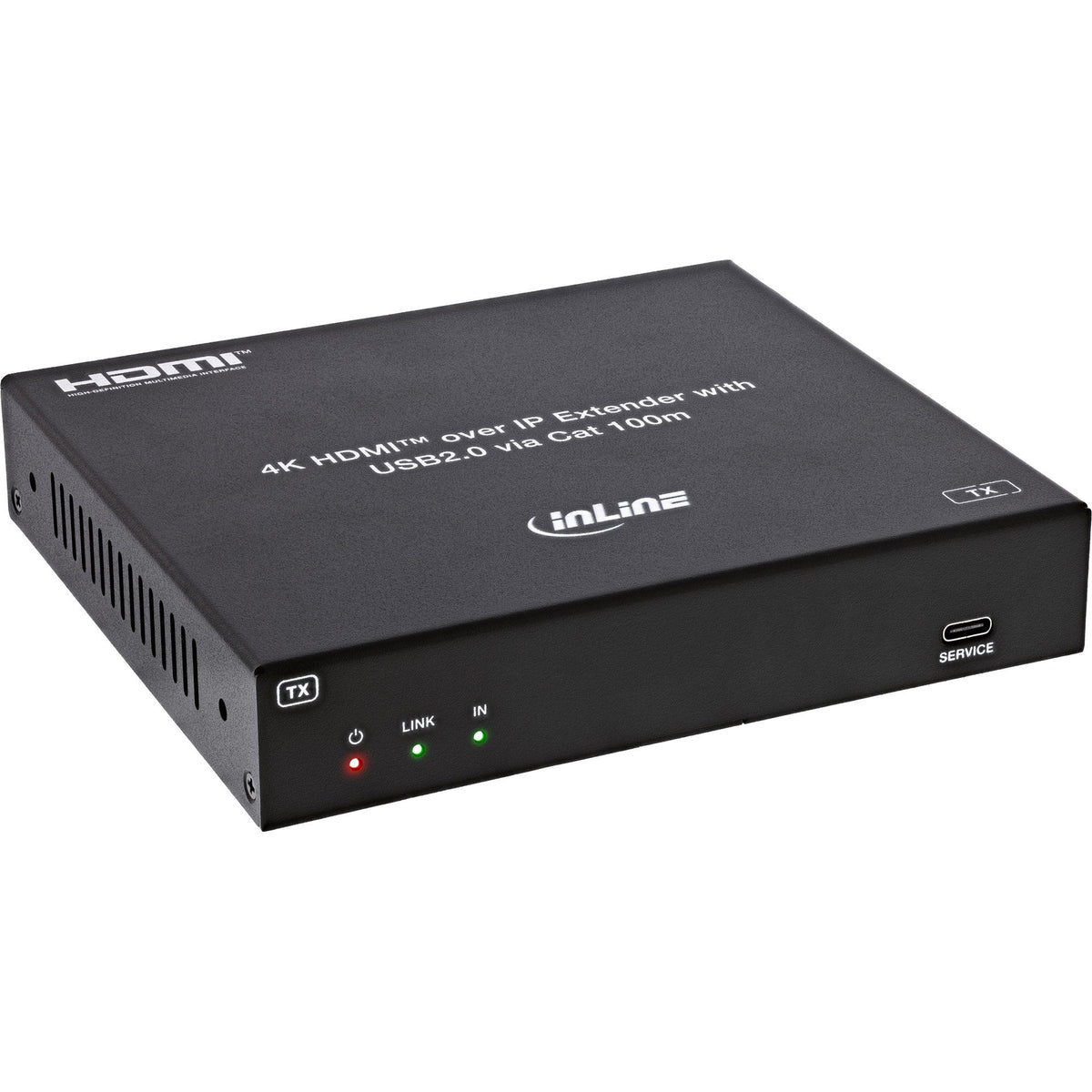 Kvm Extender Sobre Ip, Hdmi, 4k60hz, 100 M Transmisor Inline