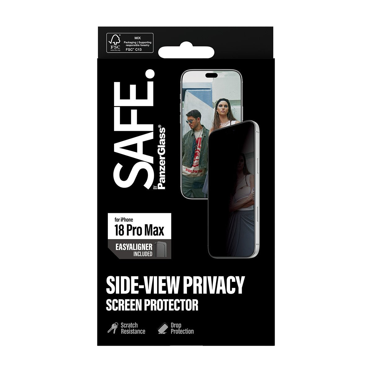 Panzerglass Safe. Privacy Screen Protector Iphone 18 Pro Max
