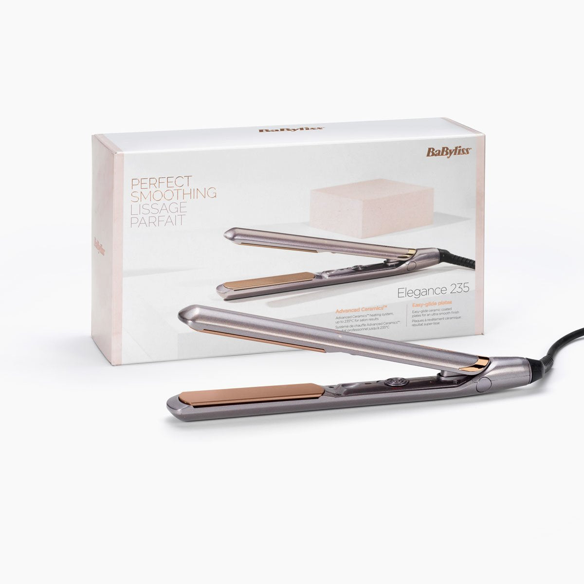 Babyliss Elegance 235 Plancha De Pelo Caliente Gris 3 M