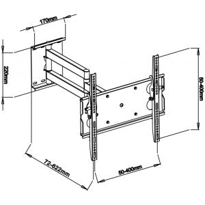EAN 5907078659503 - ART RAMT AR-20B soporte para TV imagen 5